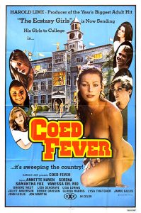 Co-Ed Fever (1980) - original poster - vintagepornfun.com