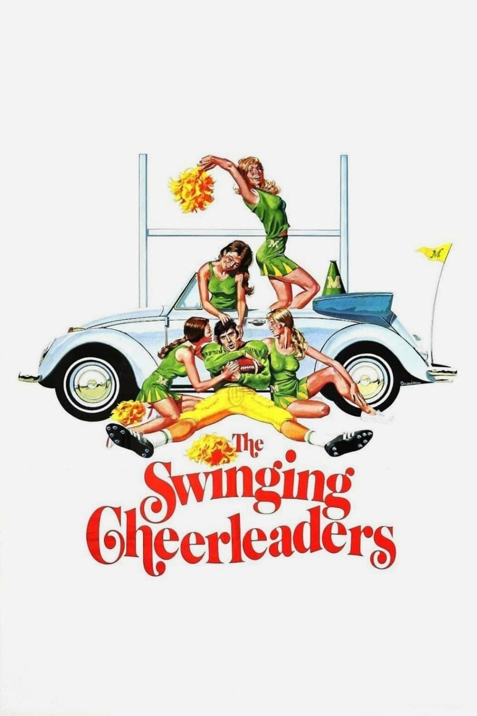 The Swinging Cheerleaders (1974) - Original Poster - vintagepornfun.com