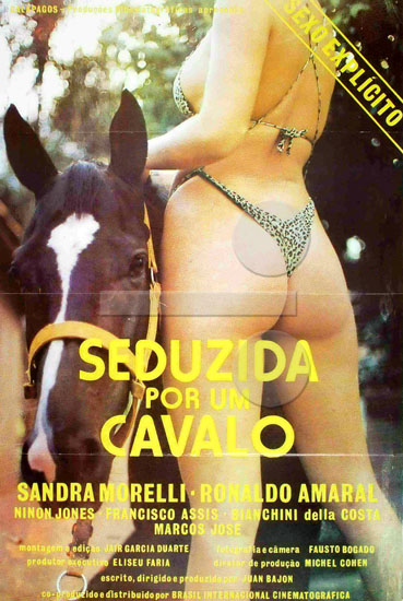 Seduction by a Stallion: Seduzida Por Um Cavalo (1986) - Original Poster - vintagepornfun.com